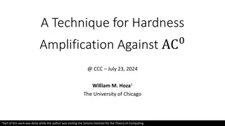 Technique for Hardness Amplification Against AC0 Circuits