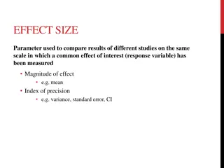Different Measures of Effect Size in Research Studies