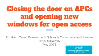 Empowering Open Access Publishing Strategies at Brock University