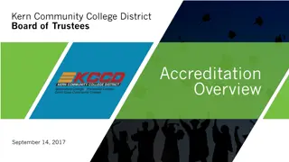 Kern Community College District Accreditation Overview