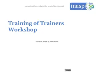 Active Learning Strategies for Trainers Workshop