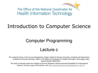 Computer Programming Learning Objectives and Concepts Explained