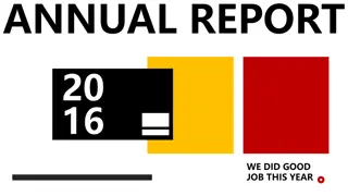 Annual Report 2016 Summary - We Did Good Job This Year