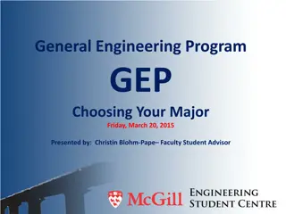Choosing Your Engineering Major at McGill University