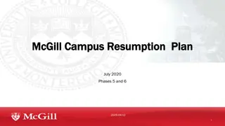 McGill Campus Resumption Plan Updates: Phases 5 and 6