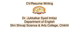 Crafting an Effective CV: Key Segments and Best Practices