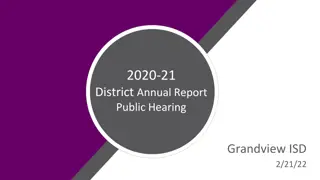 2020-21 Grandview ISD District Annual Report Highlights