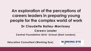 Exploring Perceptions of Careers Leaders in Preparing Young People for Work