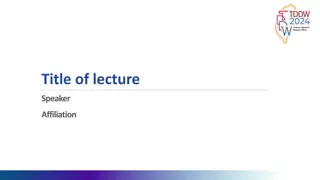 Gastroenterological Society of Taiwan Lecture on COI Disclosures