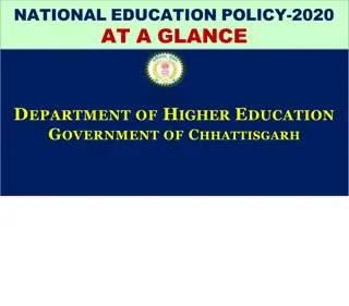 National Education Policy 2020 and CCFUP Course Curriculum in Chhattisgarh