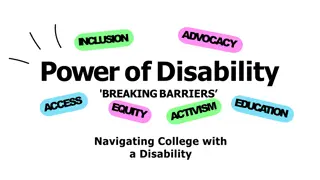 Navigating College with Disability: Breaking Barriers and Advocating for Inclusion