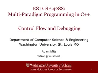 Control Flow and Debugging in C++ Programming