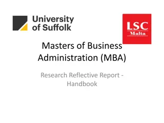 Reflective Report on MBA Research and Business Skills