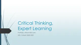 Enhancing Critical Thinking and Learning Portfolio in Humanities
