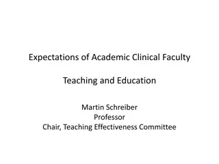 Teaching Opportunities in Academic Clinical Faculty Roles