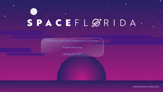 Space Florida Budgeting Process Overview