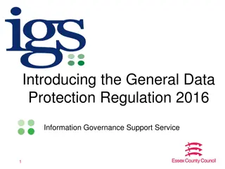 General Data Protection Regulation 2016 & Key Areas of Change