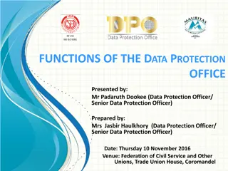 Functions of the Data Protection Office