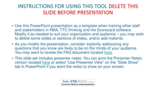Effective Training on RBA, TTC Thinking, and Scorecard Software