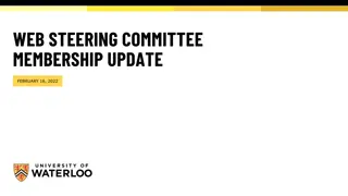 Web Steering Committee Membership Update - February 16, 2022