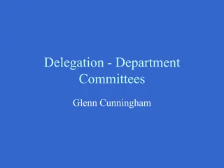 Effective Departmental Delegation for Faculty Management