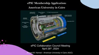 ePIC Collaboration at American University in Cairo
