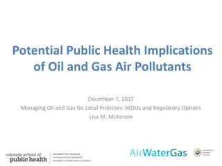 Implications of Oil and Gas Air Pollutants on Public Health