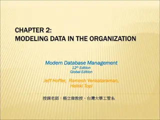 Modeling Data in the Organization: E-R Model Constructs and Business Rules