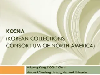 KCCNA Activities and Meetings in North America Libraries