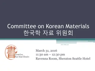 CEAL CKM 2016 Committee Members and Activities