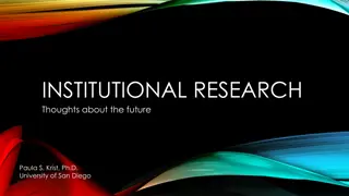 Institutional Research for Future Trends in Education