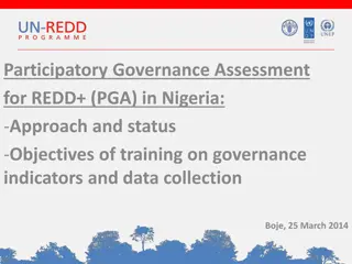 Participatory Governance Assessment for REDD+ in Nigeria