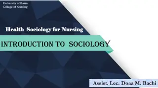 Health Sociology: Science of Society