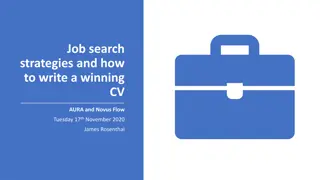 Job Search Strategies and CV Writing Tips for Success