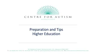 Transitioning to Higher Education: Preparation and Support for Student Success