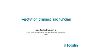 Resolution Planning and Funding in Financial Institutions