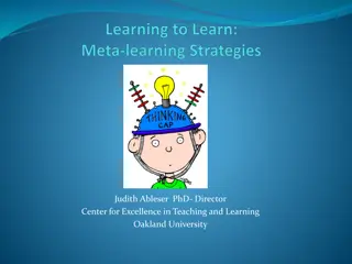 Unlocking Successful Learning Strategies: Meta-Learning Session Overview