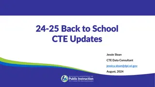 CTE Updates and Resources for School Year 2024-25