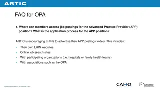 Accessing Advanced Practice Provider (APP) Job Postings and Requirements