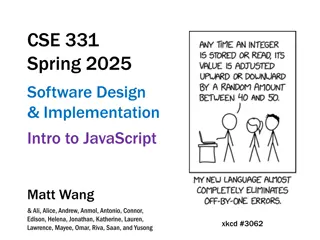 Exploring Computer Science Through CSE 331 Spring 2025 with Matt Wang and TAs