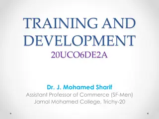 Importance of Training and Development in the Workplace