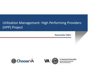 High Performing Providers (HPP) Project Overview