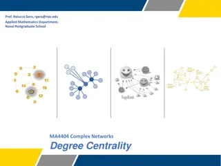 Degree Centrality in Complex Networks