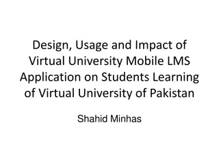 Impact of Virtual University Mobile LMS App on Student Learning at VU Pakistan
