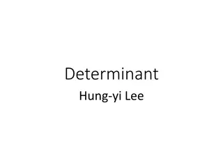 Determinants in Linear Algebra - Properties, Formulas, and Applications