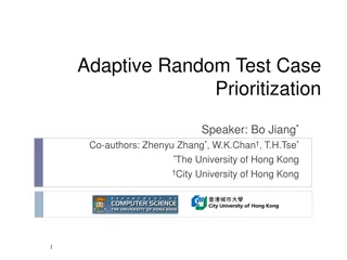 Adaptive Random Test Case Prioritization Techniques