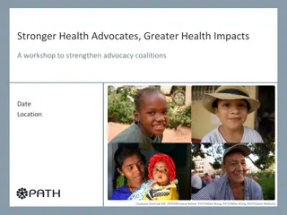 Strengthening Health Advocacy Coalitions Workshop