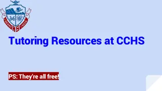Free Tutoring Resources at CCHS for Students