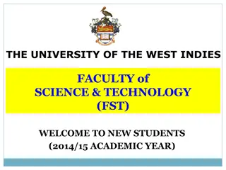 Faculty of Science & Technology at The University of The West Indies