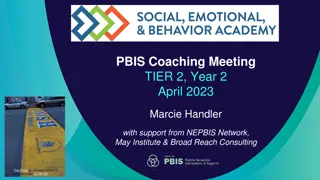 PBIS Coaching Meeting Tier 2 Year 2 Activities